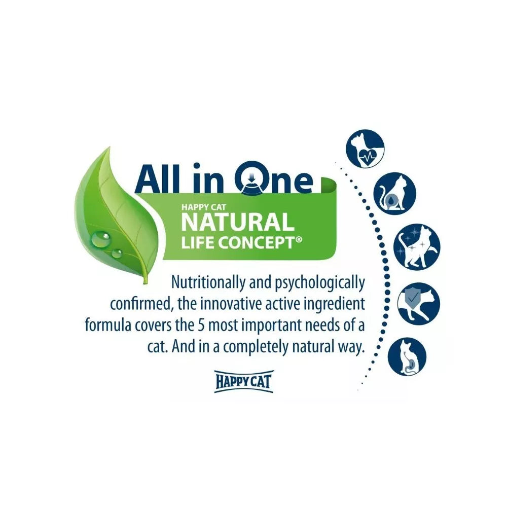 Happy Cat guliašas katėms su paukštiena LandGeflugel, 10x85 g