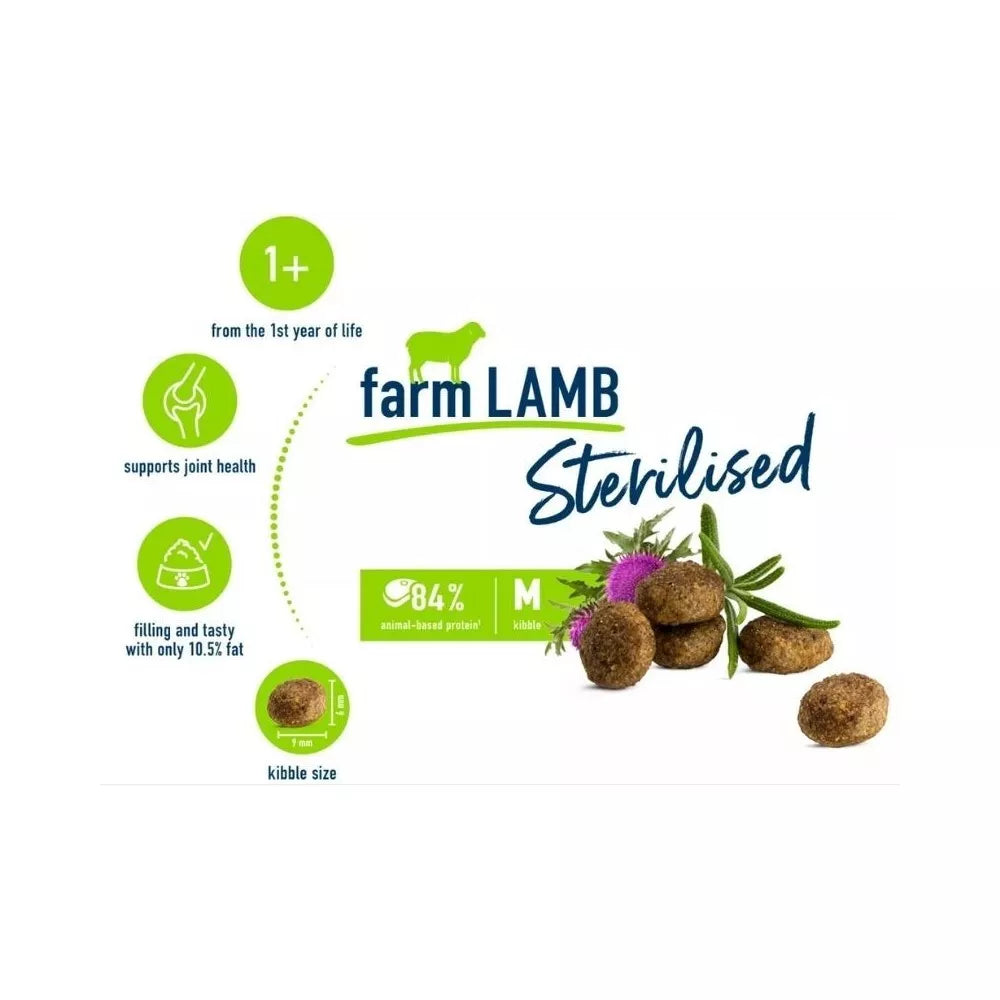 Happy Cat visavertis pašaras sterilizuotoms katėms su ėriena Sterilised Weide Lamm, 1,3 kg