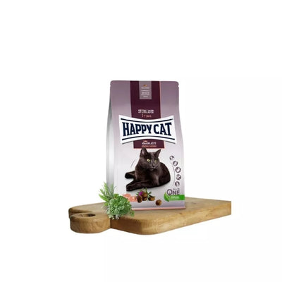 Happy Cat visavertis pašaras sterilizuotoms katėms su lašiša Sterilised Atlantik Lachs, 300 g