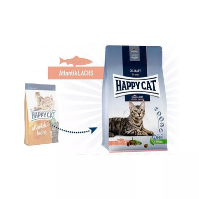 Happy Cat visavertis pašaras suaugusioms katėms su lašiša Culinary AtlantikLachs, 4 kg