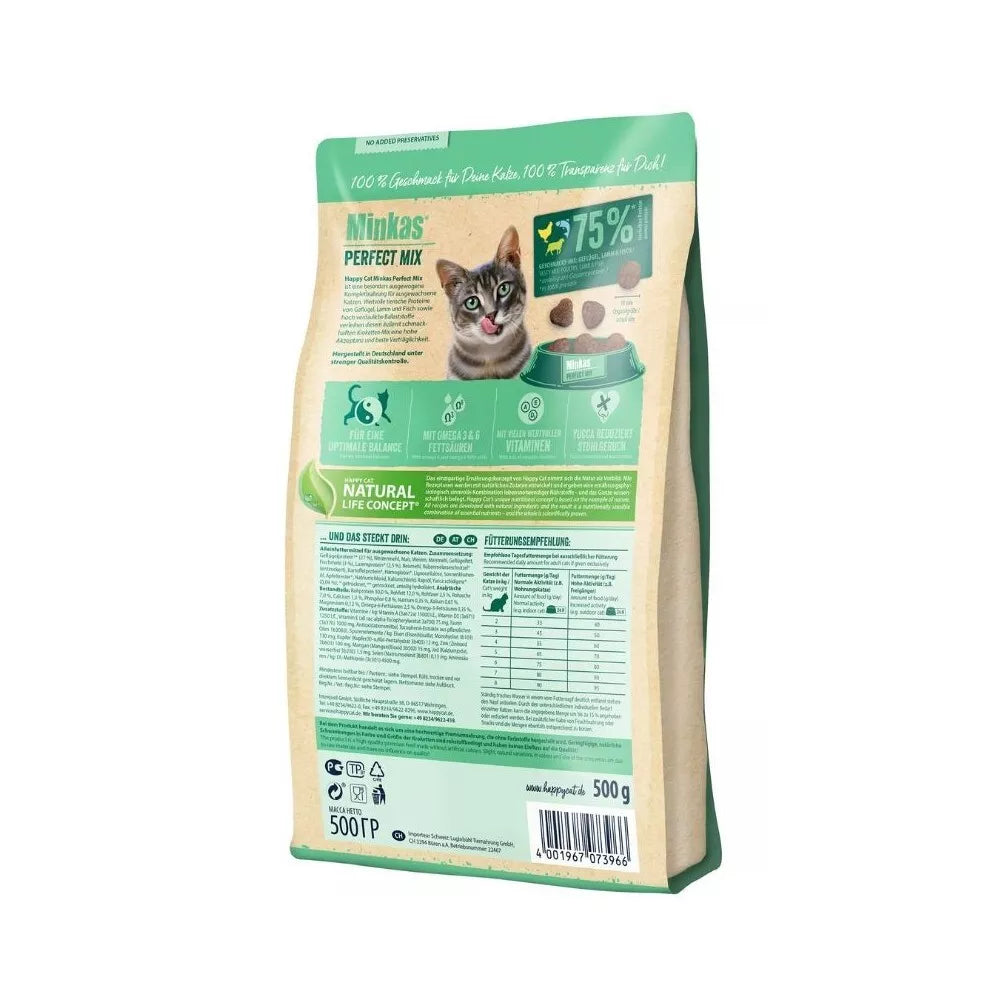 Happy Cat Minkas Perfect Mix visavertis pašaras suaugusioms katėms 10 kg