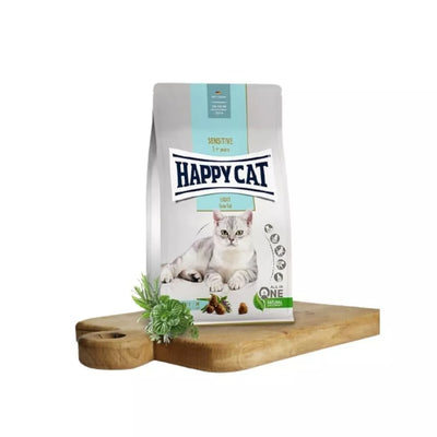 Happy Cat visavertis pašaras suaugusioms, linkusioms tukti katėms Sensitive Light, 10 kg