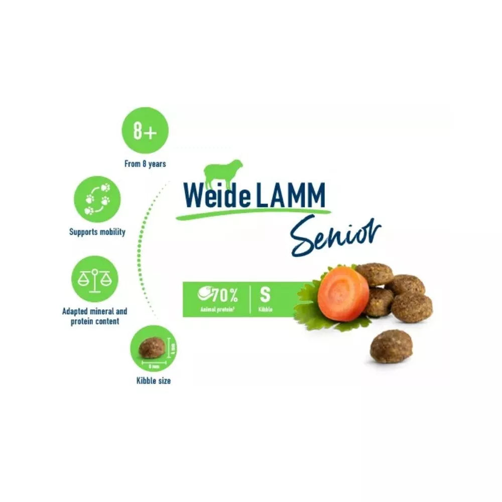 Happy Cat visavertis pašaras senoms katėms su ėriena Senior WeideLamm, 300 g