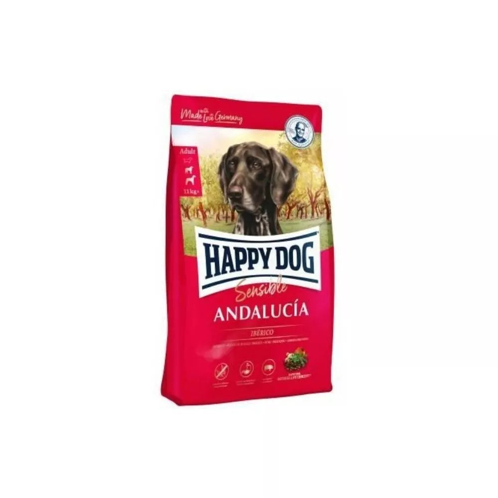 Happy Dog Andalucia sausas maistas suaugusiems šunims su Iberijos kiauliena ir ryžiais, 4 kg