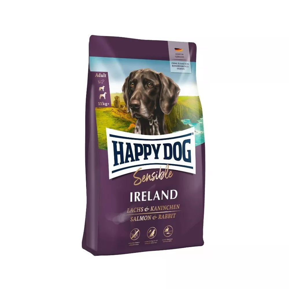 Happy Dog visavertis pašaras suaugusiems šunims su triušiena ir lašiša Ireland 12,5 kg