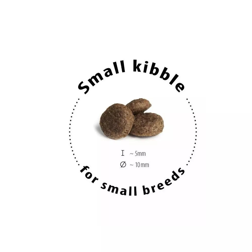 Happy Dog Mini Neuseeland visavertis pašaras mažų veislių suaugusiems šunims su ėriena ir ryžiais, 4 kg