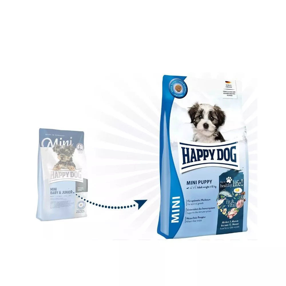 Happy Dog Mini Puppy pašaras jauniems šuniukams, 4 kg