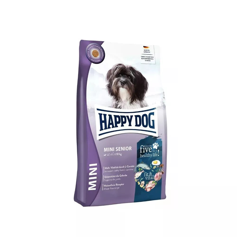 Happy Dog Mini Senior visavertis pašaras mažų veislių seniems šunims, 800 g