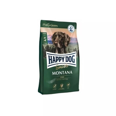 Happy Dog Montana visavertis pašaras suaugusiems šunims su arkliena, 4 kg