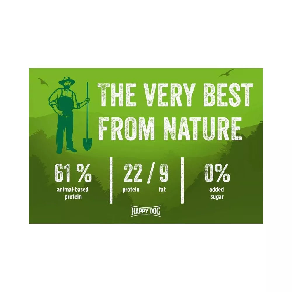 Happy Dog NaturCroq Lamm&Reis visavertis pašaras suaugusiems šunims su ėriena ir ryžiais, 4 kg