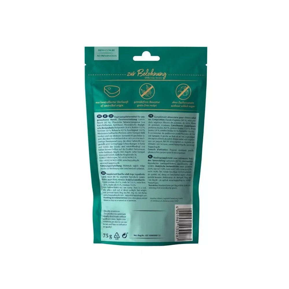 Happy Dog skanėstas šunims su ėriena Meat Snack Lüneburger Heide, 75 g