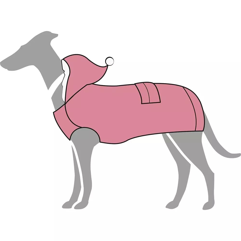 HUNTER megztinis šunims su gobtuvu, 45 cm Rožinis