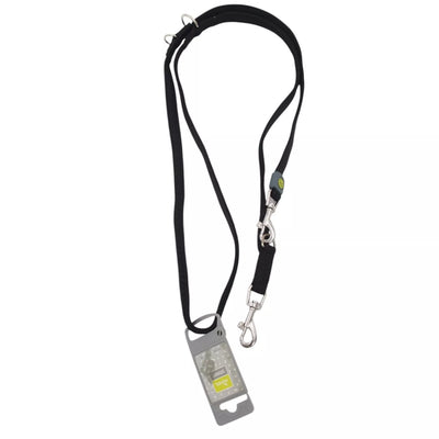 HUNTER „Outdoor“ juodas šunų pavadėlis, 15/200 cm