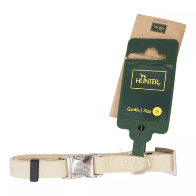 HUNTER smėlio spalvos nailoninis šunų antkaklis, 30–45 cm