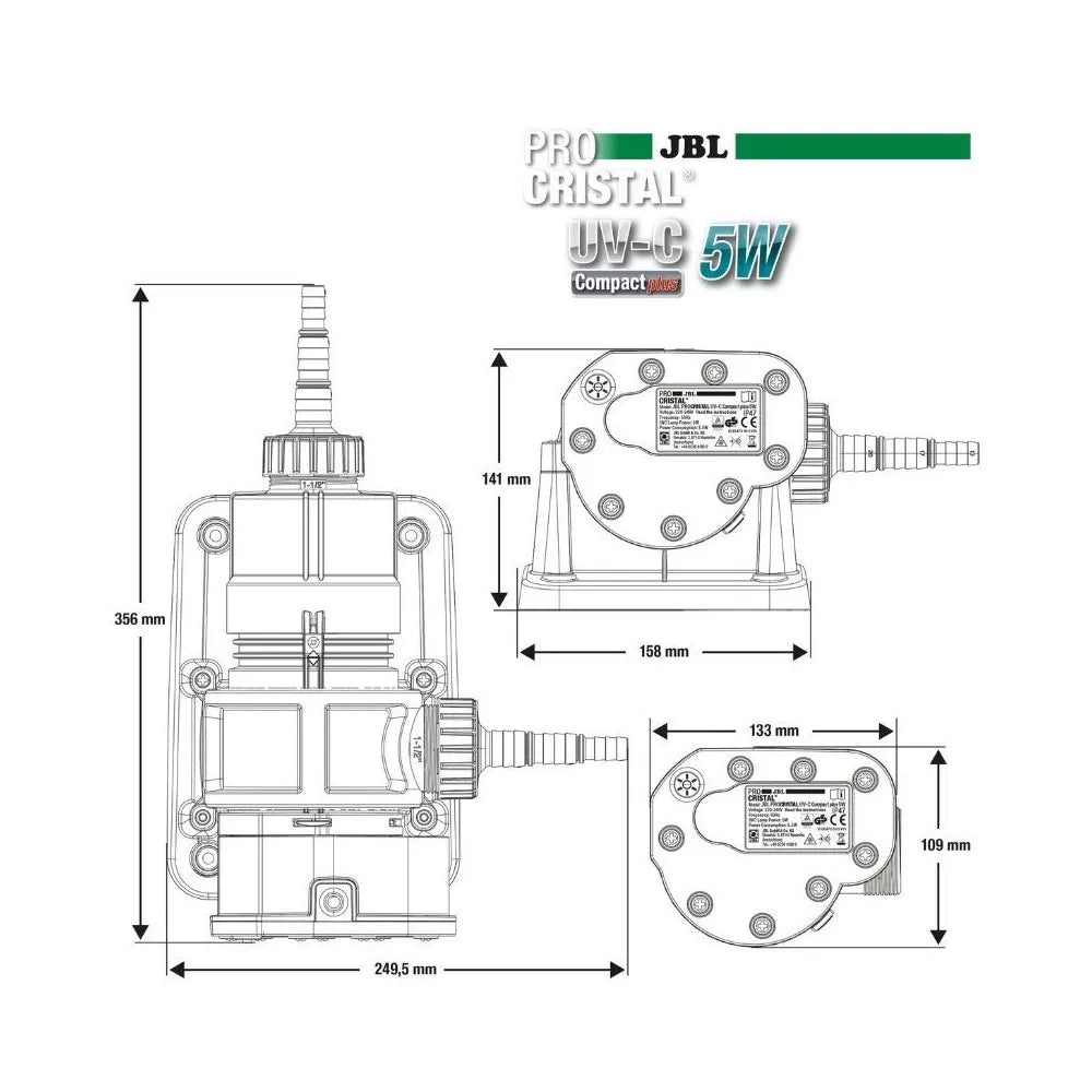 JBL sterilizatorius ProCristal Compact Plus UV-C 5 W