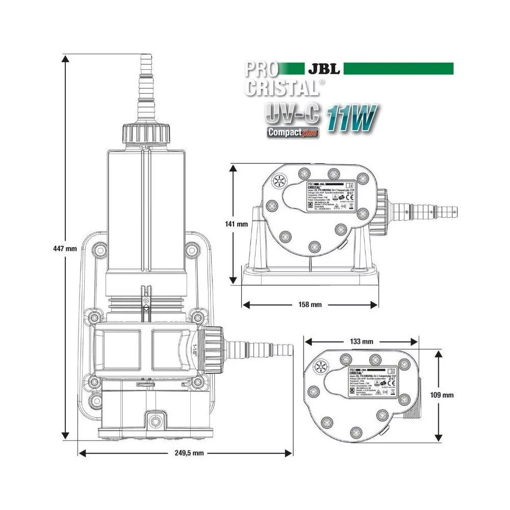JBL sterilizatorius ProCristal Compact UV-C 11 W