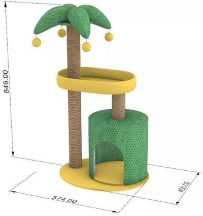 Kačių draskyklė–namelis „Palmė“
