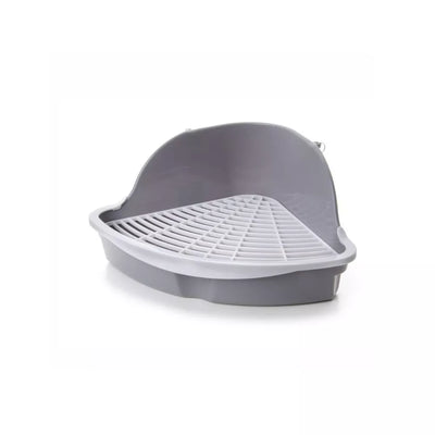 Kampinis tualetas graužikams su tinkleliu, 18x18x25 cm, pilkas