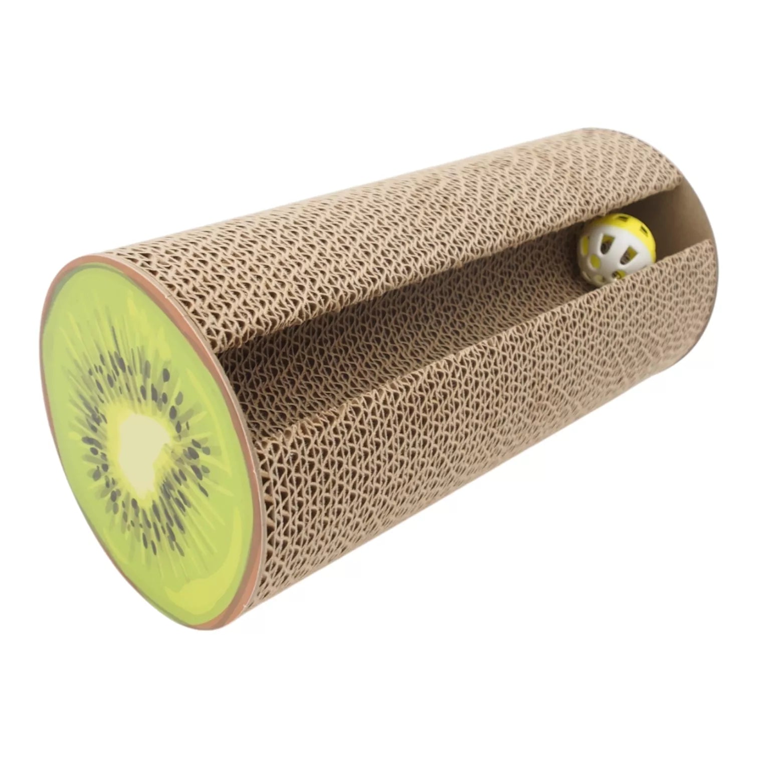 Kartoninė kačių draskyklė su žaisliuku