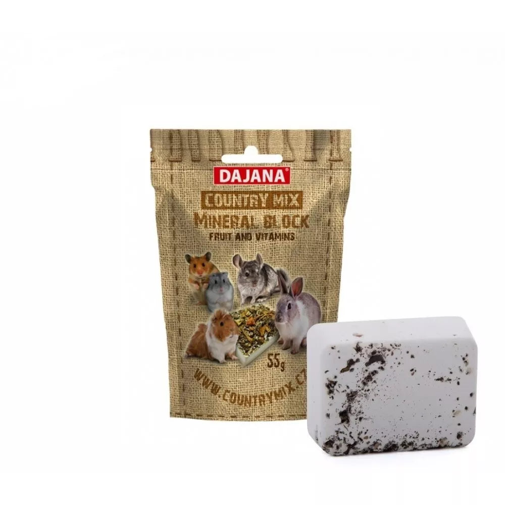 Kreida graužikams mineralinė su vaisiais ir vitaminais, Country Mix, 55 g