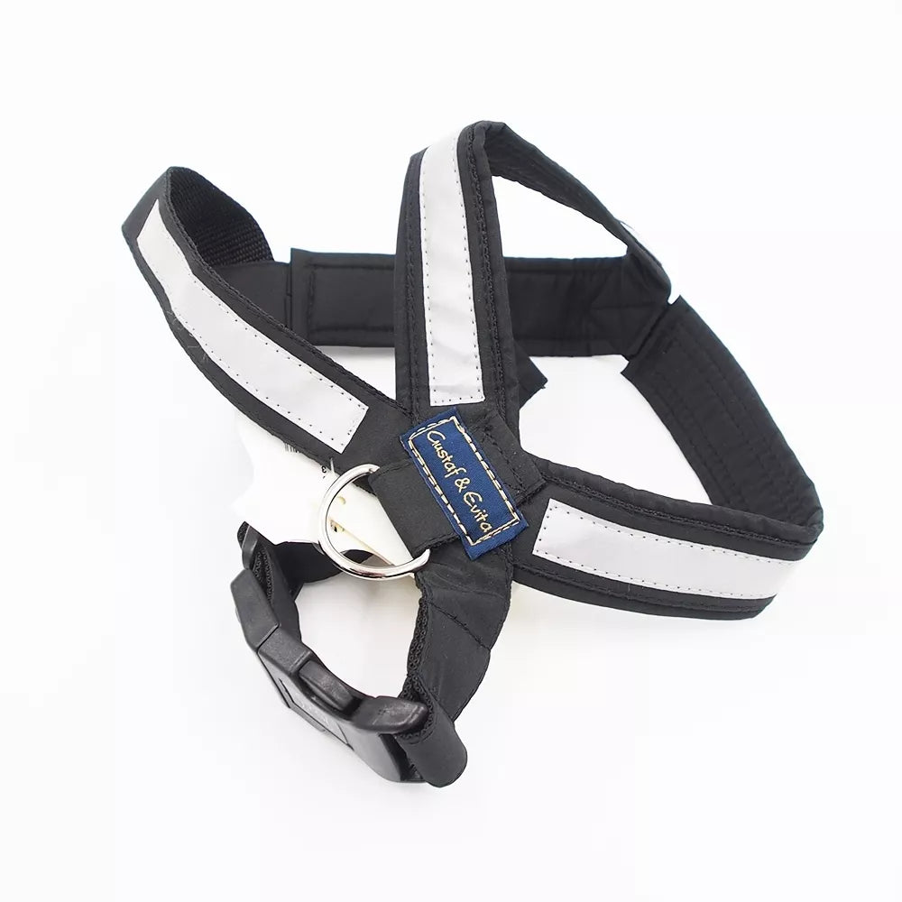 L Gustaf & Evita šunų petnešos juodos