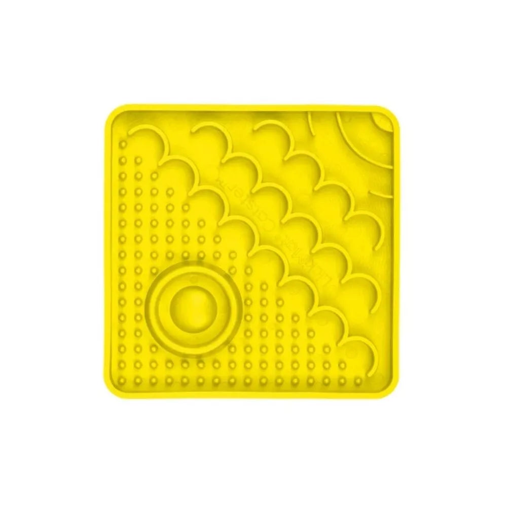 Laižymo kilimėlis LickiMat Cat Catster, geltonas