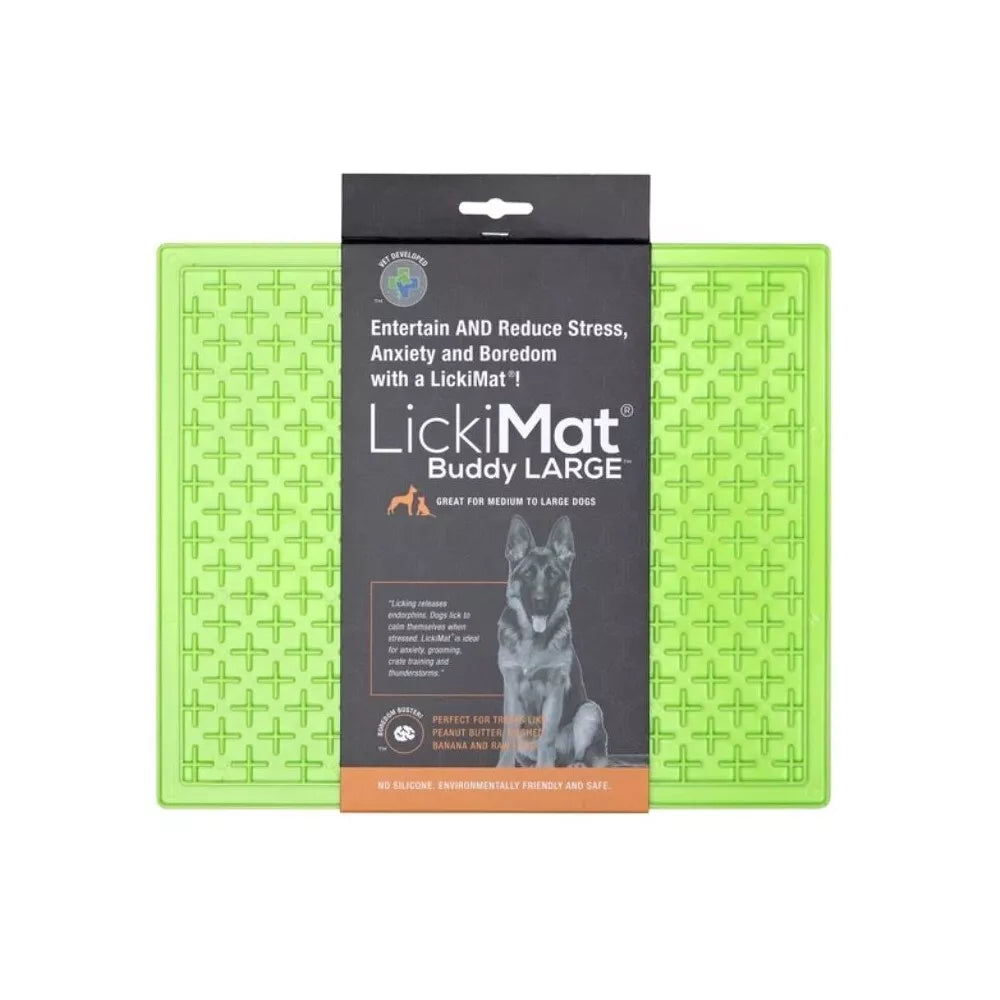 Laižymo kilimėlis LickiMat Dog Buddy XL, žalias