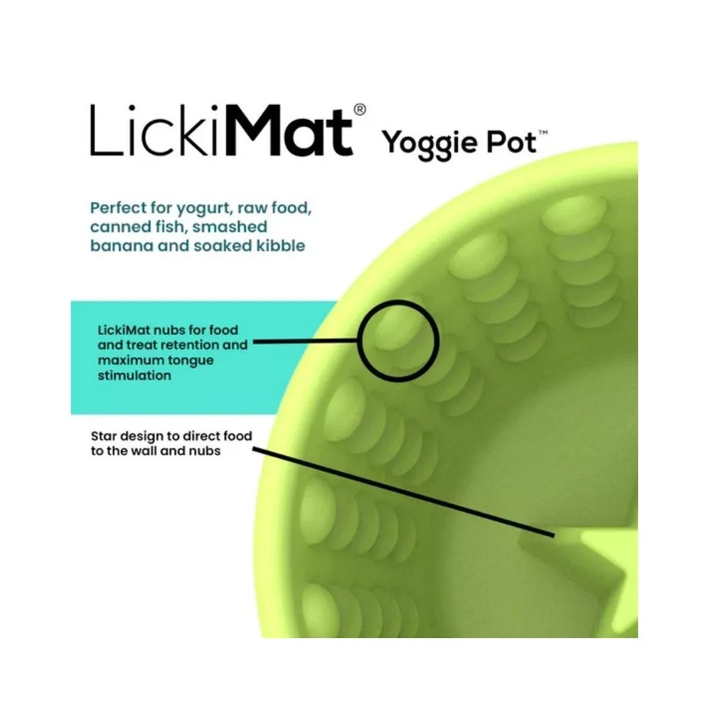 Laižymo puodelis LickiMat Dog Yoggie Pot, turkio spalvos