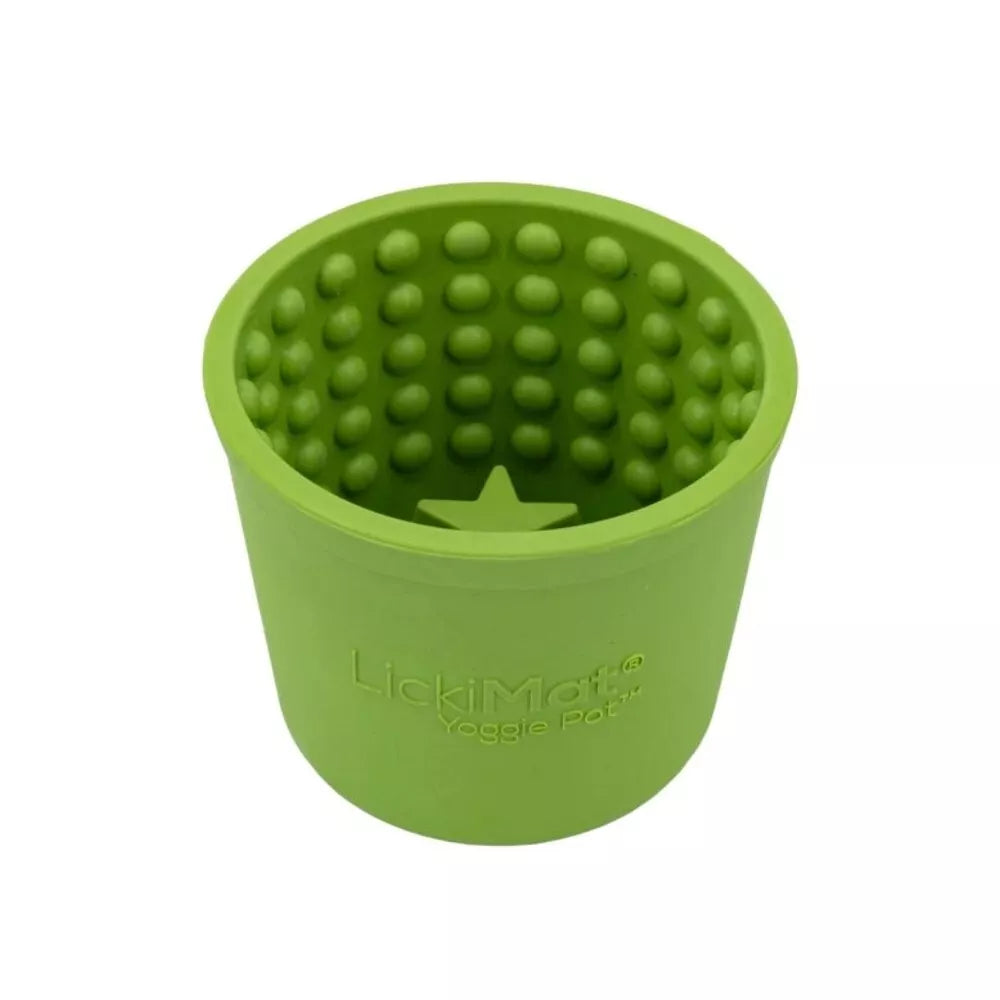 Laižymo puodelis LickiMat Dog Yoggie Pot, žalias