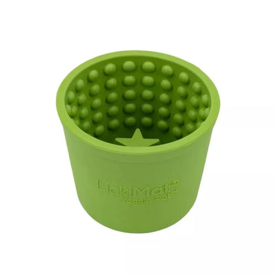 Laižymo puodelis LickiMat Dog Yoggie Pot, žalias