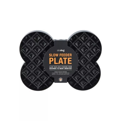 Lėto ėdimo dubenėlis LickiMat Dog Slodog, juodas