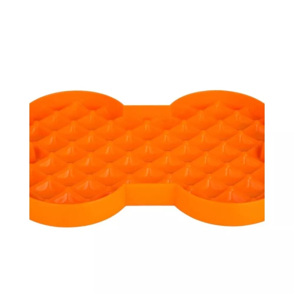 Lėto ėdimo dubenėlis LickiMat Dog Slodog, oranžinis