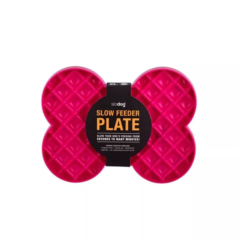 Lėto ėdimo dubenėlis LickiMat Dog Slodog, rožinis