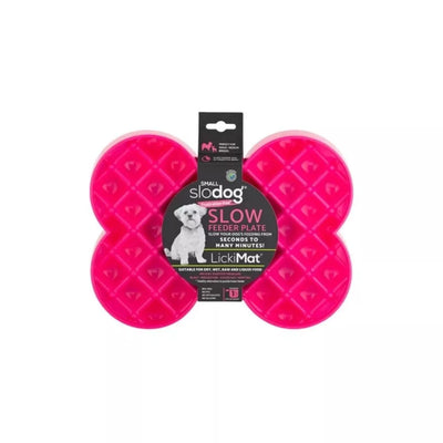 Lėto ėdimo dubenėlis LickiMat Dog Small Slodog, rožinis