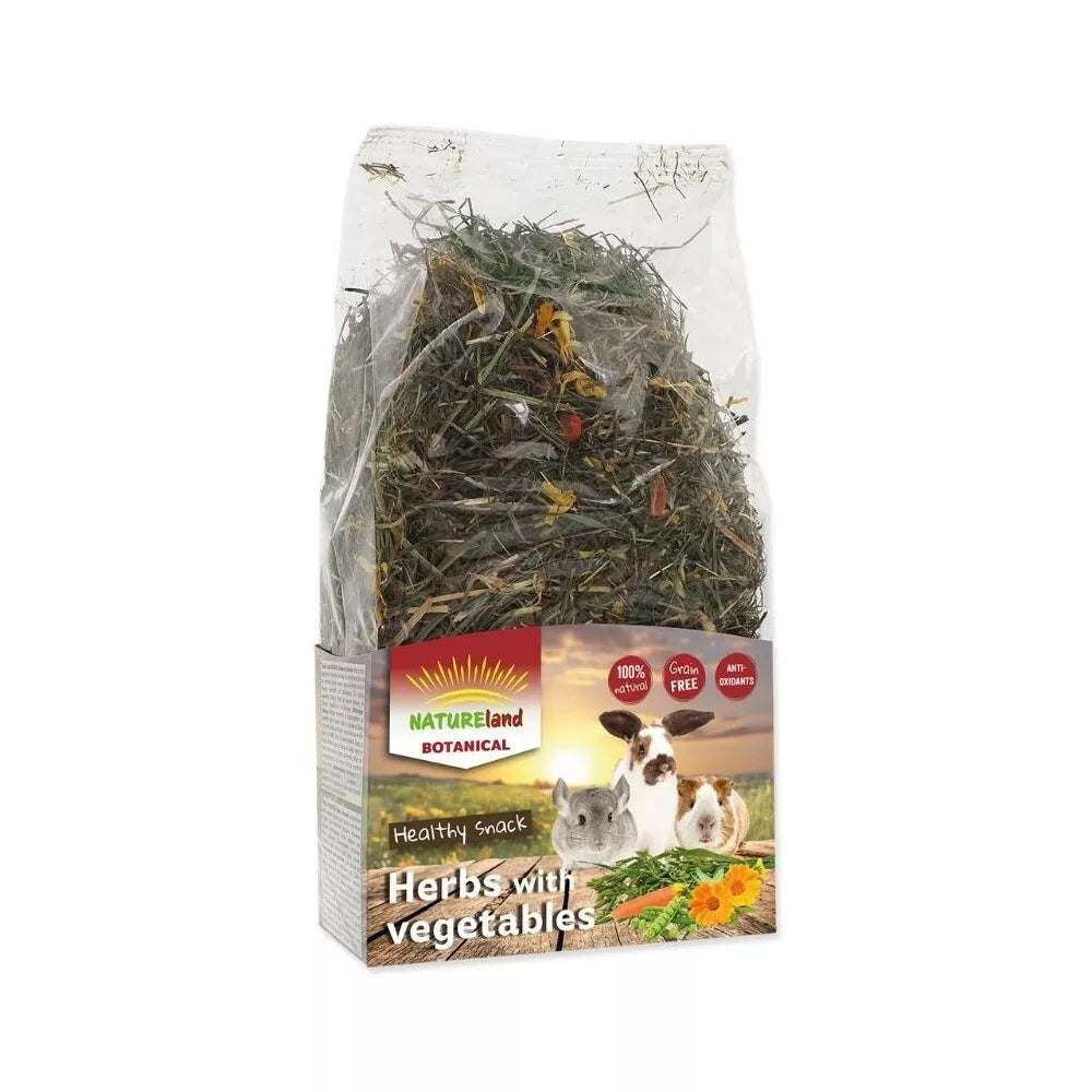 Nature Land Botanical šienas su daržovėmis, 100 g