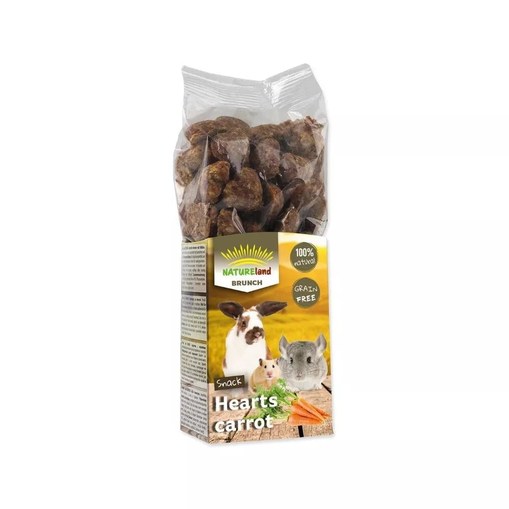 Nature Land Brunch begrūdis skanėstas graužikams su morkomis, 150 g