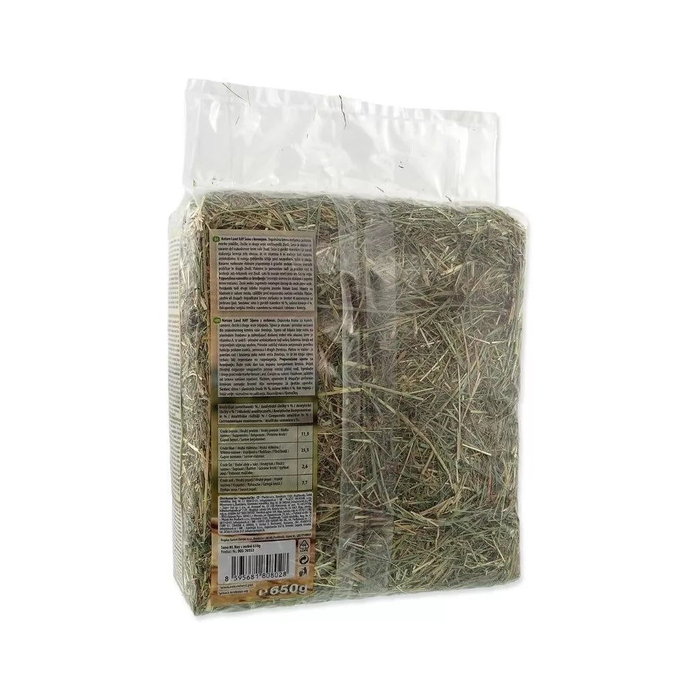 Nature Land šienas su morkomis, 650 g