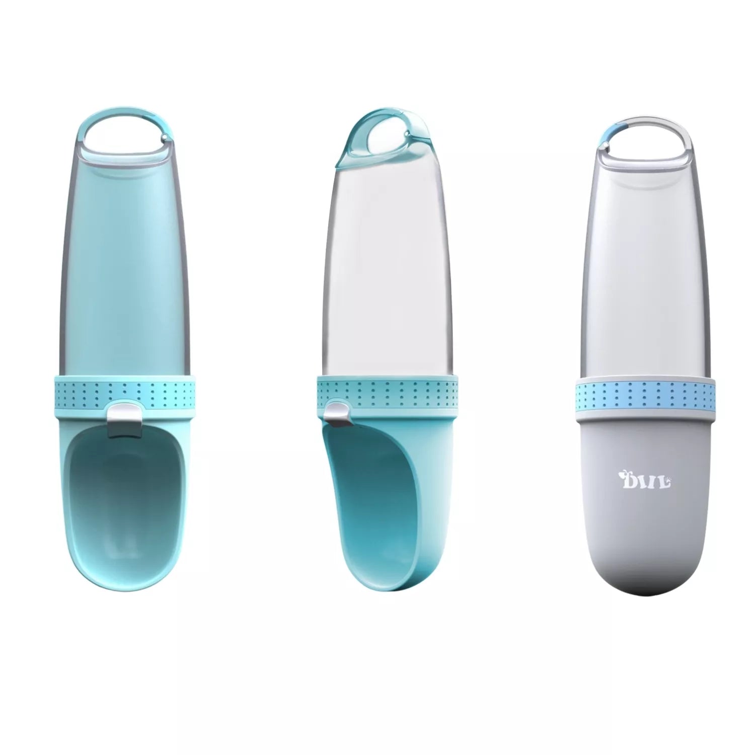 Nešiojamas vandens buteliukas–girdykla šuniui 350 ml