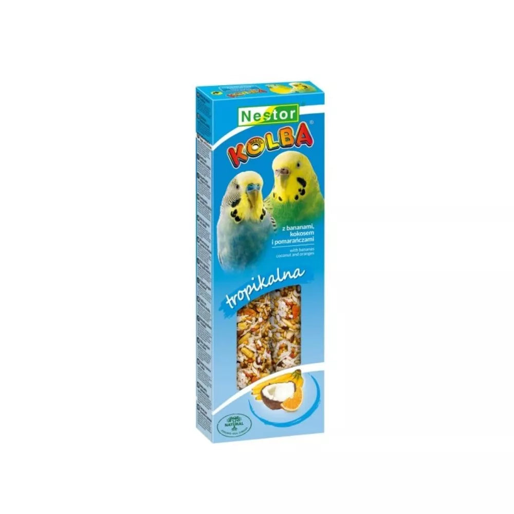 Skanėstai banguotosioms papūgoms su kokosais 2 vnt.