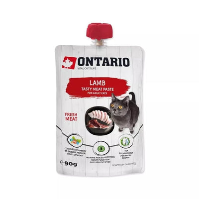 Ontario drėgnas suaugusių kačių maistas su ėriena, 90 g