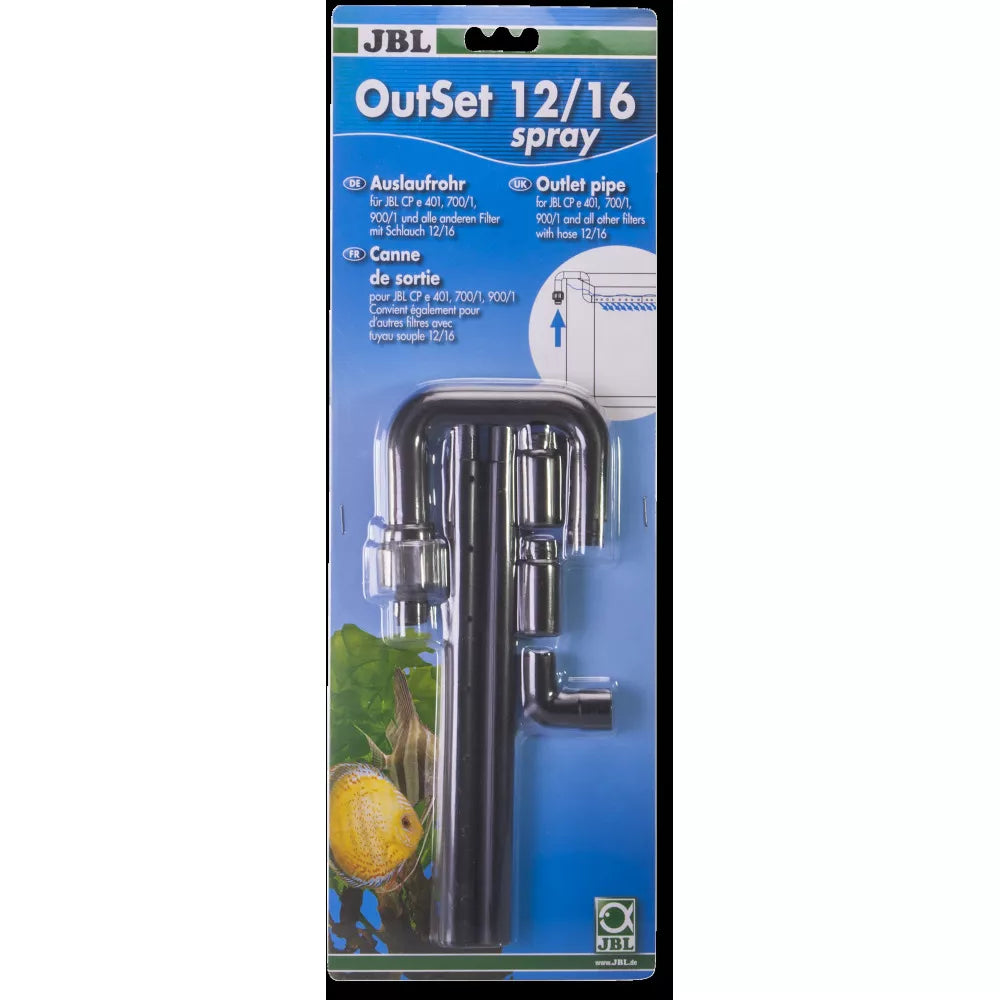 JBL OutSet spray 12/16 vandens atidavimo vamzdelis ,,fleita" išoriniams filtrams CristalProfi e400/700/900/1,2
