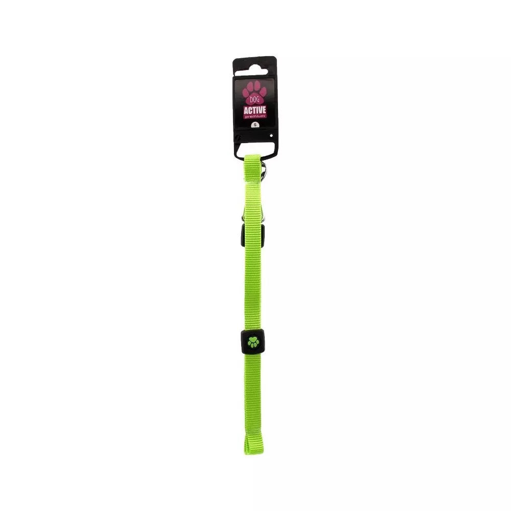 Pavadėlis šunims Active Dog Premium S, 1,5x120 cm, laimo spalvos