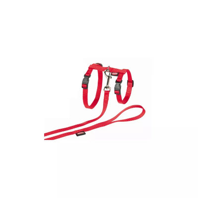 Petnešos su pavadėliu katėms, XL, raudonos