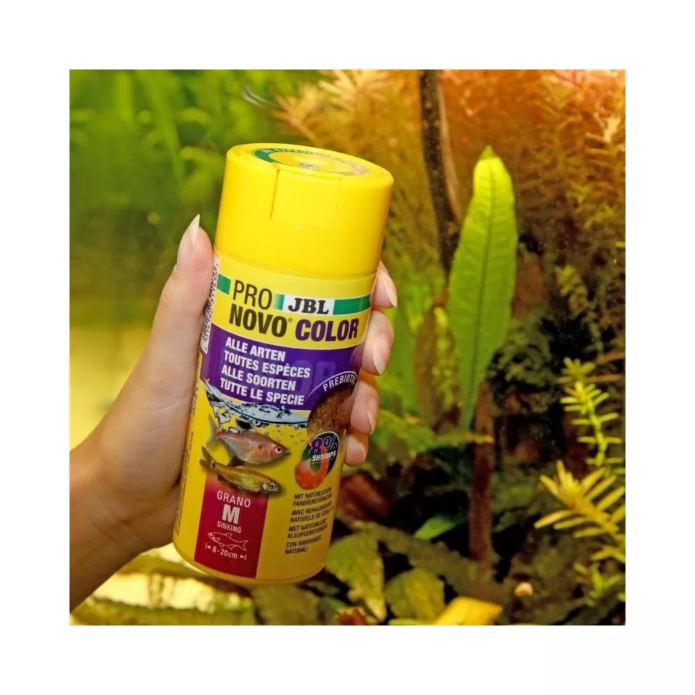 JBL ProNovo Color Grano M universalus pašaras žuvims 250 ml (click)