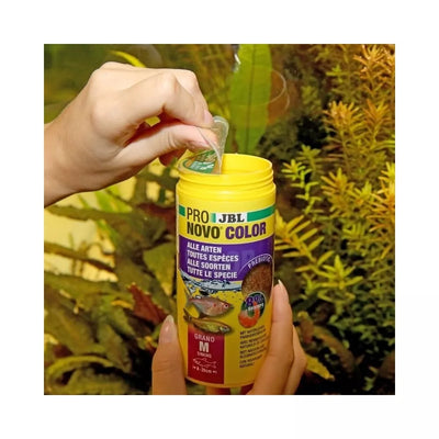 JBL ProNovo Color Grano M universalus pašaras žuvims 250 ml (click)