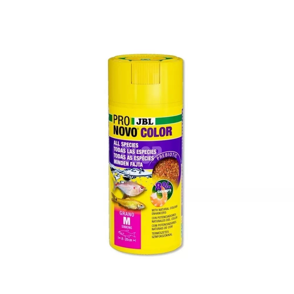 JBL ProNovo Color Grano M universalus pašaras žuvims 250 ml (click)