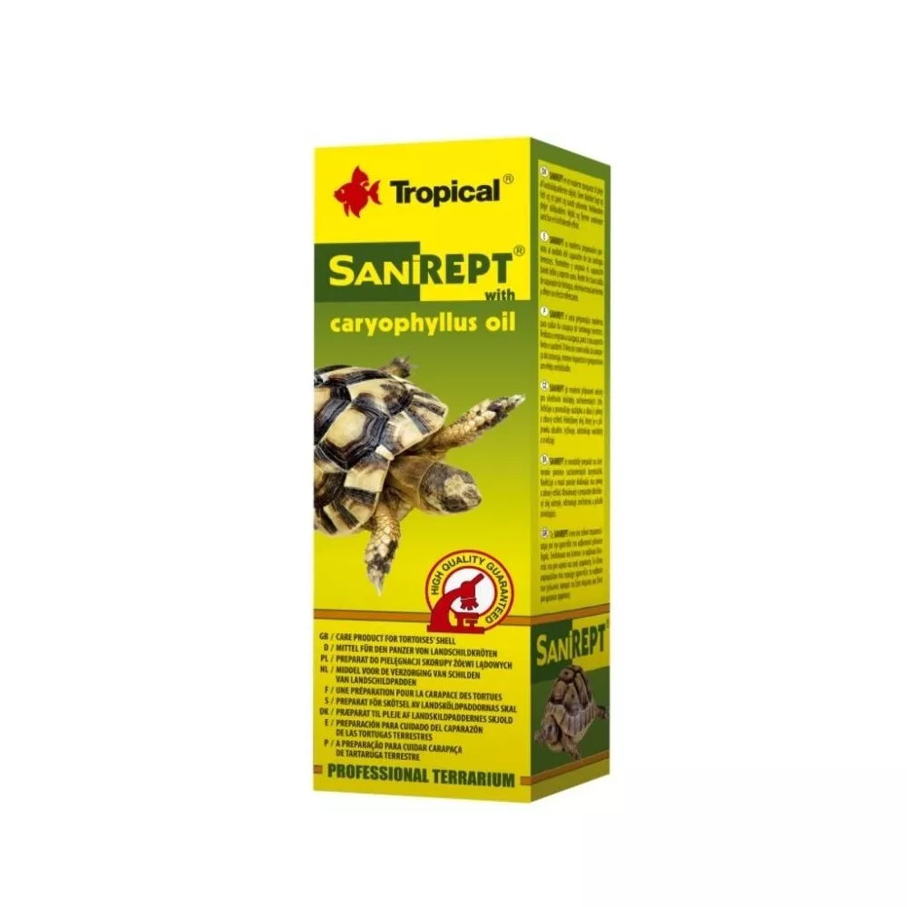 Vitaminai sausumos vėžlių kiautui Tropical Sanirept, 15ml