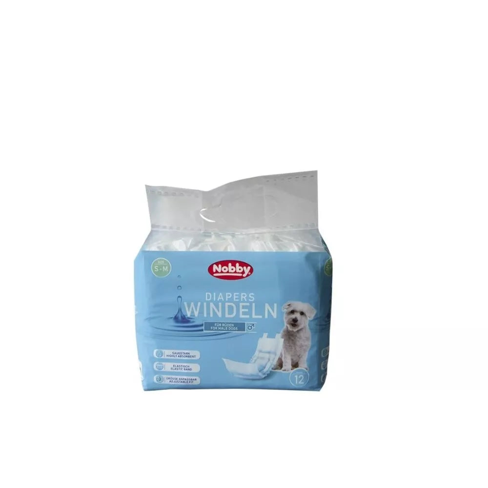 Sauskelnės šunims (patinams), 12 vnt., S - M, 30 - 46 cm