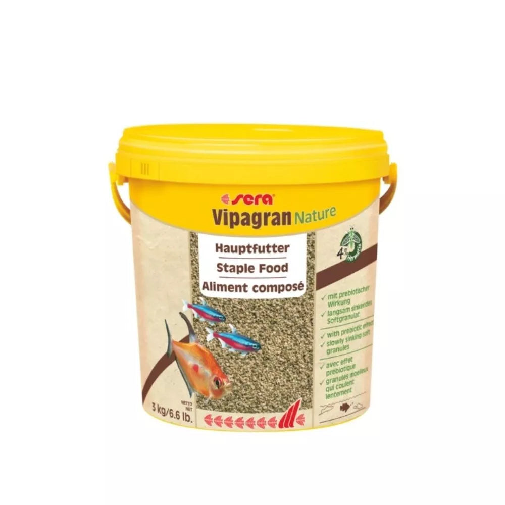 Sera pašaras žuvims Vipagran Nature, 10 l, 3 kg