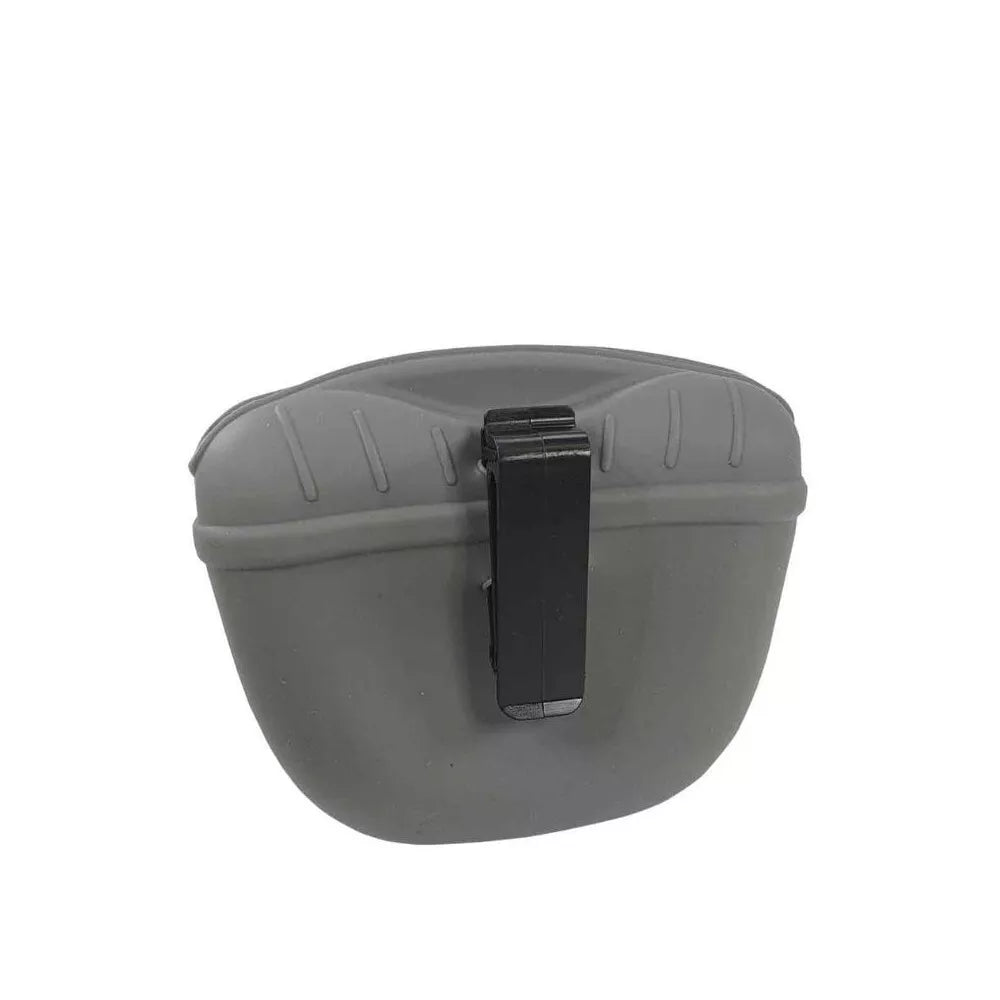 Silikoninis maišelis skanėstams, pilkas, 12,5x4x10,5 cm